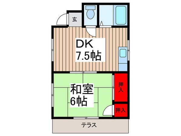 コーポ金子の物件間取画像